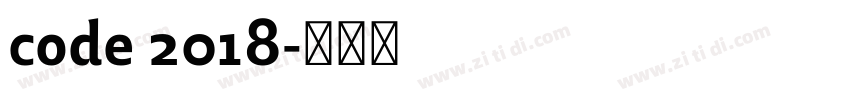 code 2018字体转换